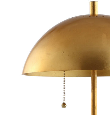 Ella 20.7" Dome Metal with Marble Base LED Table Lamp